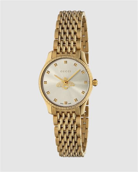 reloj gucci mujer dorado|More.